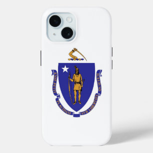 Apple iPhone 15 Case-Mate mit Massachusetts Flag Hülle