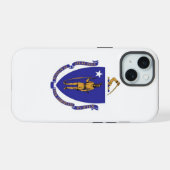 Apple iPhone 15 Case-Mate mit Massachusetts-Flagge Hülle (Rückseite (Horizontal))
