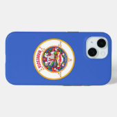 Apple iPhone 15 Case-Mate mit Minnesota-Flag Hülle (Rückseite (Horizontal))