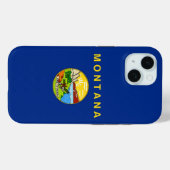 Apple iPhone 15 Case-Mate mit Montana-Flagge Hülle (Rückseite (Horizontal))
