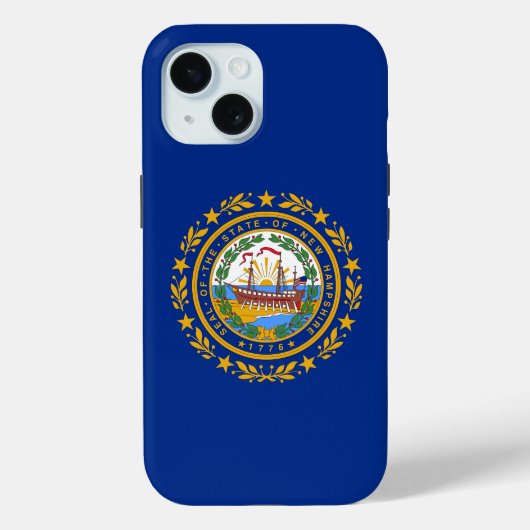 Apple iPhone 15 Case-Mate mit neuer Hampshire-Flag Hülle (Rückseite)