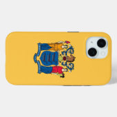 Apple iPhone 15 Case-Mate mit New Jersey-Flagge Hülle (Rückseite (Horizontal))