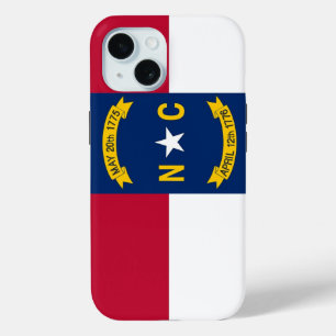 Apple iPhone 15 Case-Mate mit North Carolina-Flagg Hülle