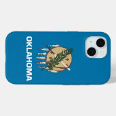 Apple iPhone 15 Case-Mate mit Oklahoma-Flagge Hülle (Rückseite (Horizontal))