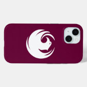 Apple iPhone 15 Case-Mate mit Phoenix-Fahne Hülle (Rückseite (Horizontal))