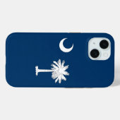 Apple iPhone 15 Case-Mate mit South Carolina-Flagg Hülle (Rückseite (Horizontal))