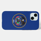 Apple iPhone 15 Case-Mate, Utah-Flagge Case-Mate iPhone Hülle (Rückseite (Horizontal))