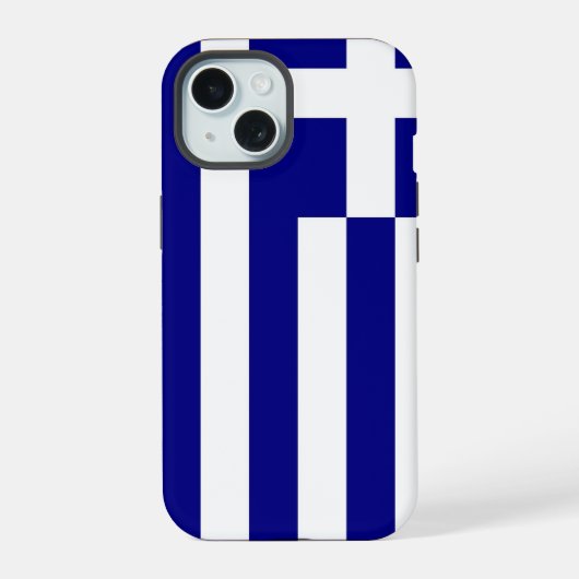 Apple iPhone 15 Case-Mate with Greece flag Hülle (Rückseite)