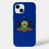 Apple iPhone 15 Case-Mate with Pennsylvania flag Case-Mate iPhone Hülle (Rückseite)