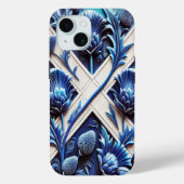 Apple iPhone 15 Case-Mate with Scottish Thistles Hülle (Rückseite)
