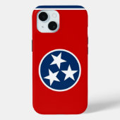 Apple iPhone 15 Case-Mate with Tennessee flag Case-Mate iPhone Hülle (Rückseite)