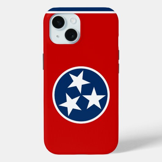 Apple iPhone 15 Case-Mate with Tennessee flag Case-Mate iPhone Hülle (Rückseite)