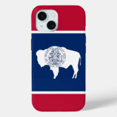 Apple iPhone 15 Case-Mate, Wyoming  flag Case-Mate iPhone Hülle (Rückseite)