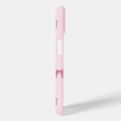 Apple Iphone 15 Hülle Pink Ribbon Design. (Rückseite / Rechts)