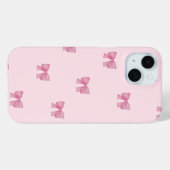 Apple Iphone 15 Hülle Pink Ribbon Design. (Rückseite (Horizontal))