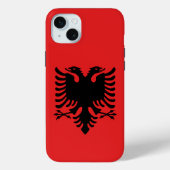 Apple iPhone 15 Plus Case-Mate, Albanien-Flagge Case-Mate iPhone Hülle (Rückseite)