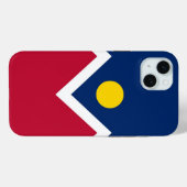 Apple iPhone 15 Plus Case-Mate, Denver City-Flagge Case-Mate iPhone Hülle (Rückseite (Horizontal))