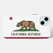 Apple iPhone 15 Plus Case-Mate, kalifornische Flag Case-Mate iPhone Hülle (Rückseite (Horizontal))
