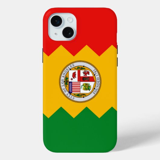 Apple iPhone 15 Plus Case-Mate, Los Angeles Flag Case-Mate iPhone Hülle (Rückseite)