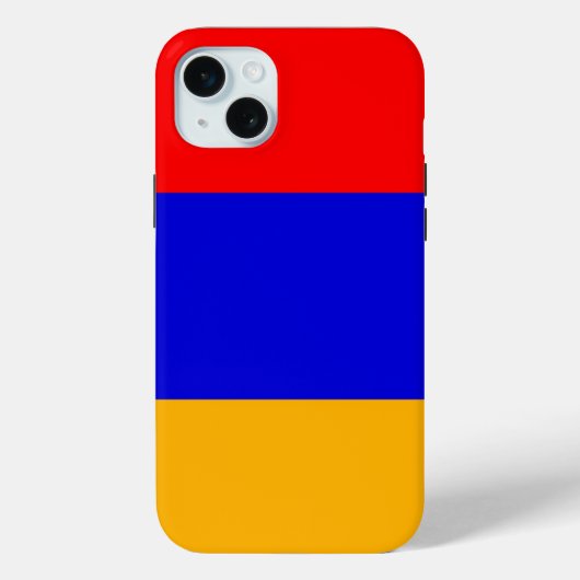 Apple iPhone 15 Plus Hülle, Armenien-Flagge Case-Mate iPhone Hülle (Rückseite)