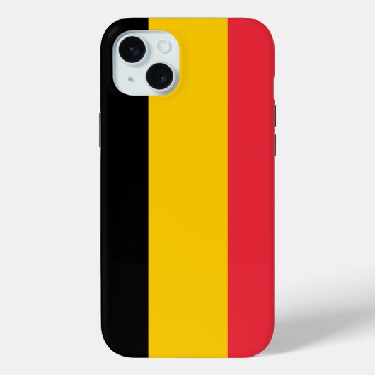 Apple iPhone 15 Plus Hülle, belgische Flagge Case-Mate iPhone Hülle (Rückseite)