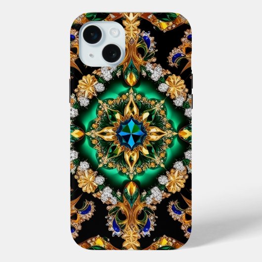 Apple iPhone 15 Plus Hülle, Brasilien Farben Case-Mate iPhone Hülle (Rückseite)