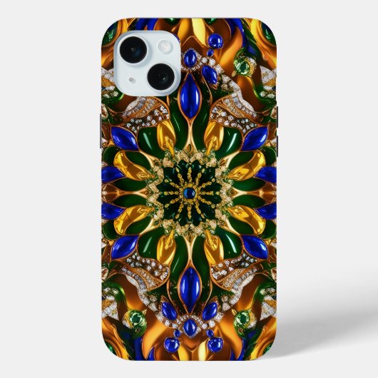 Apple iPhone 15 Plus Hülle, Brasilien Farben Case-Mate iPhone Hülle (Rückseite)