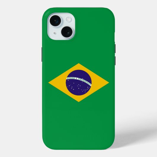 Apple iPhone 15 Plus Hülle, Brasilien-Flagge Case-Mate iPhone Hülle (Rückseite)