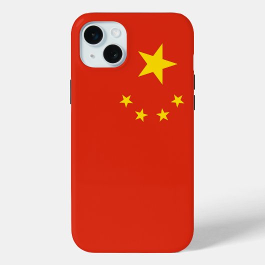 Apple iPhone 15 Plus Hülle, China-Flagge Case-Mate iPhone Hülle (Rückseite)
