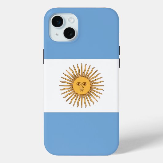 Apple iPhone 15 Plus Hülle, Flagge Argentiniens Case-Mate iPhone Hülle (Rückseite)