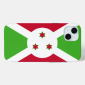 Apple iPhone 15 Plus Hülle, Flagge von Burundi Case-Mate iPhone Hülle (Rückseite (Horizontal))