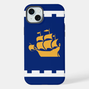 Apple iPhone 15 Plus Hülle, Flagge von Québec Hülle
