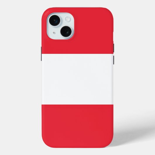 Apple iPhone 15 Plus Hülle, Österreich-Flagge Case-Mate iPhone Hülle (Rückseite)