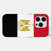 Apple iPhone 15 Pro Case-Mate, ägyptische Flagge Case-Mate iPhone Hülle (Rückseite (Horizontal))