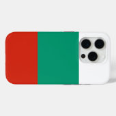 Apple iPhone 15 Pro Case-Mate, bulgarische Flagge Case-Mate iPhone Hülle (Rückseite (Horizontal))