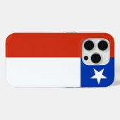 Apple iPhone 15 Pro Case-Mate, Chile-Flagge Case-Mate iPhone Hülle (Rückseite (Horizontal))