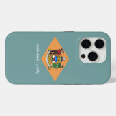 Apple iPhone 15 Pro Case-Mate, Delaware-Flagge Case-Mate iPhone Hülle (Rückseite (Horizontal))