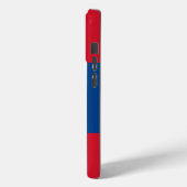 Apple iPhone 15 Pro Case-Mate, Flagge von Belize Case-Mate iPhone Hülle (Rückseite / Links)