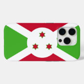 Apple iPhone 15 Pro Case-Mate, Flagge von Burundi Case-Mate iPhone Hülle (Rückseite (Horizontal))