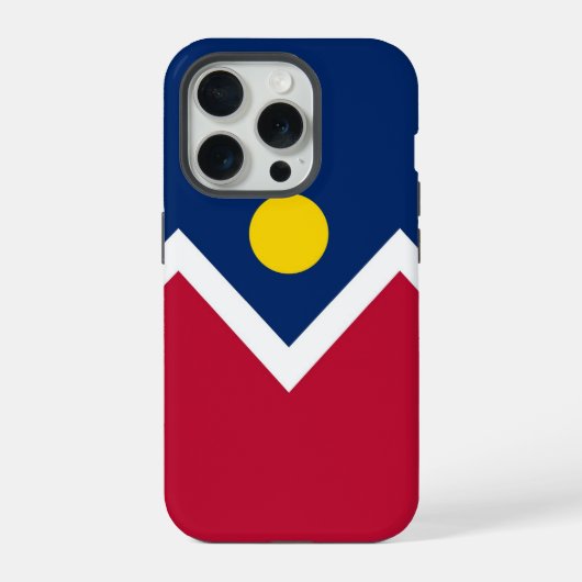 Apple iPhone 15 Pro Case-Mate, Flagge von Denver Hülle (Rückseite)