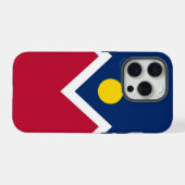 Apple iPhone 15 Pro Case-Mate, Flagge von Denver Hülle (Rückseite (Horizontal))