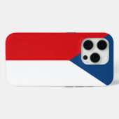 Apple iPhone 15 Pro Case-Mate, Flagge von Tschechi Case-Mate iPhone Hülle (Rückseite (Horizontal))