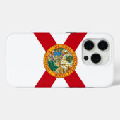 Apple iPhone 15 Pro Case-Mate, Florida-Flagge Case-Mate iPhone Hülle (Rückseite (Horizontal))