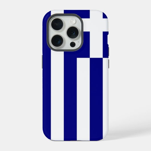 Apple iPhone 15 Pro Case-Mate, Greece flag Hülle (Rückseite)