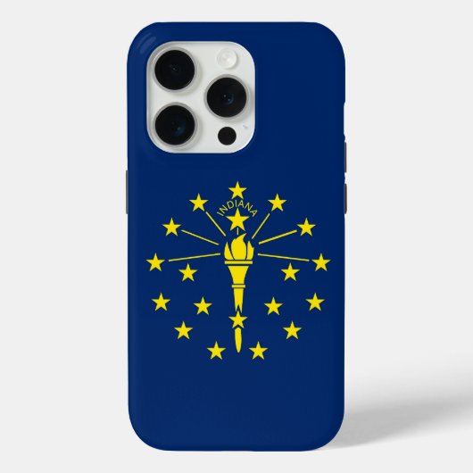 Apple iPhone 15 Pro Case-Mate Indiana Flag Hülle (Rückseite)