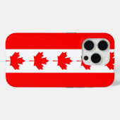 Apple iPhone 15 Pro Case-Mate, kanadische Flagge Case-Mate iPhone Hülle (Rückseite (Horizontal))