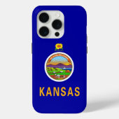 Apple iPhone 15 Pro Case-Mate Kansas Flag Case-Mate iPhone Hülle (Rückseite)