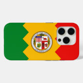 Apple iPhone 15 Pro Case-Mate, Los Angeles Flag Case-Mate iPhone Hülle (Rückseite (Horizontal))