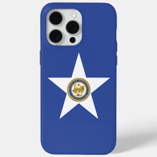 Apple iPhone 15 Pro Max Case, Houston, Texas Flag Case-Mate iPhone Hülle (Rückseite)