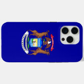 Apple iPhone 15 Pro Max Case, Michigan-Flagge Case-Mate iPhone Hülle (Rückseite (Horizontal))